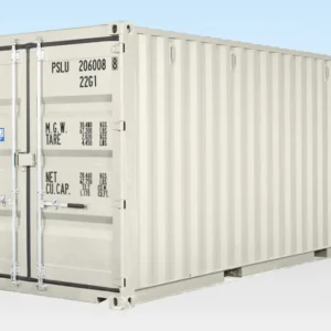 20FT SHIPPING CONTAINER (ONE RIDE) WHITE (RAL 9003)