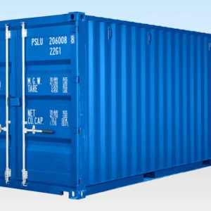 20FT SELF-STORAGE CONTAINERS WITH BAMBOO FLOOR - BLUE (RAL 5010)