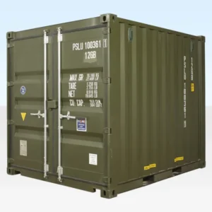 8FT ONE TRAVEL SHIPPING CONTAINER GREEN (RAL 6007)